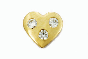 【ダイヤモンドネイル】Vikuハート